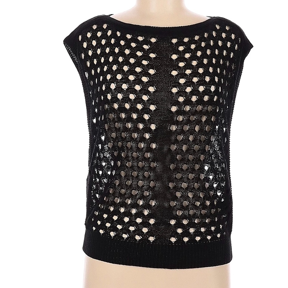 White House Black Market black Knit Sweater L